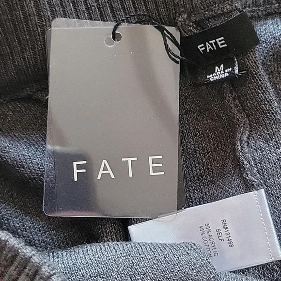 NWT Metallic Paint Splattered Knit Joggers - Picture 9 of 11